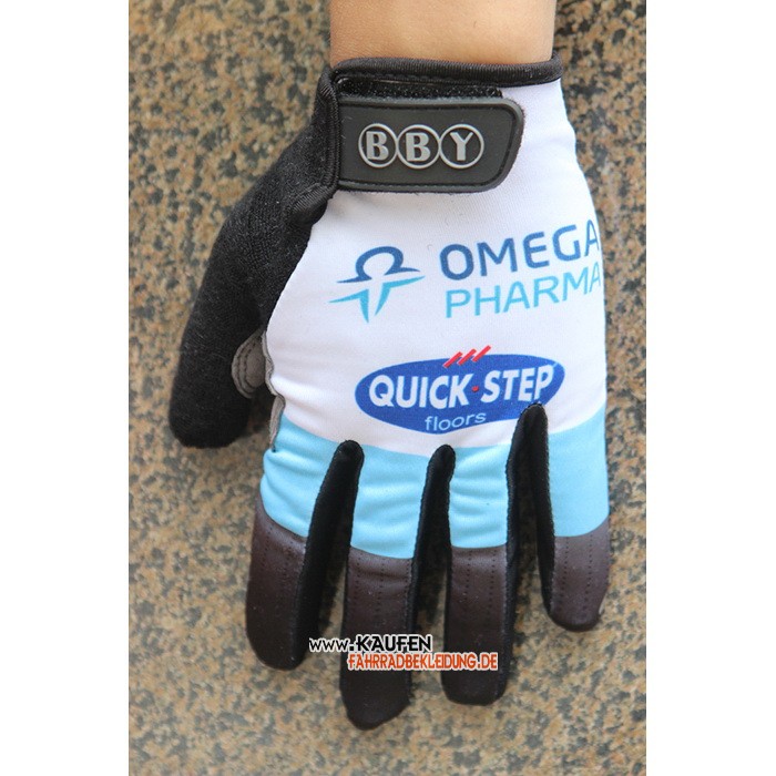 2020 Omega Quick Step Lange Handschuhe Blau Wei